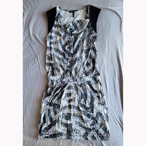 NWOT BCBGMaxAzria Python Print Drop Waist Dress (XS)